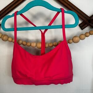 Lululemon Flow Y Pink Sports Bra